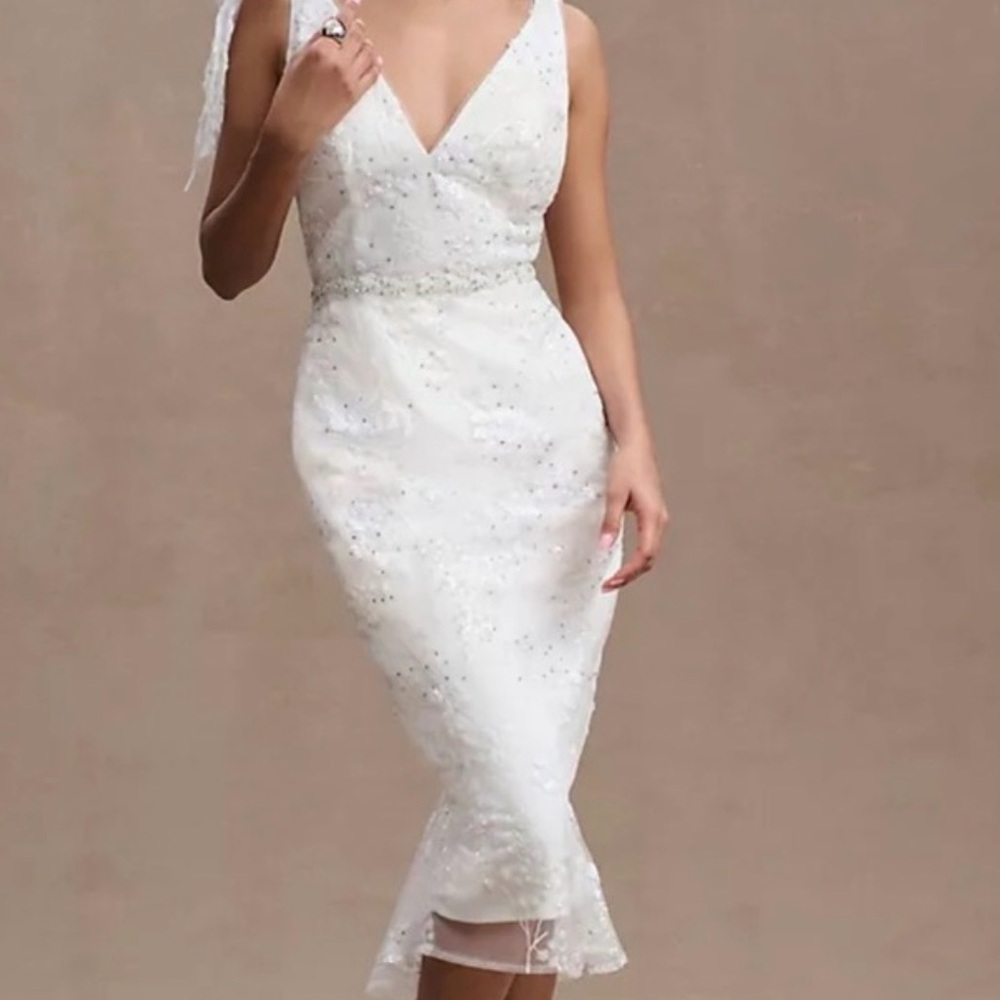 Mac Duggal Natalie V- Neck Dress